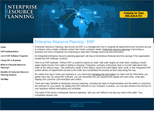 Tablet Screenshot of enterpriseresourceplanning.com